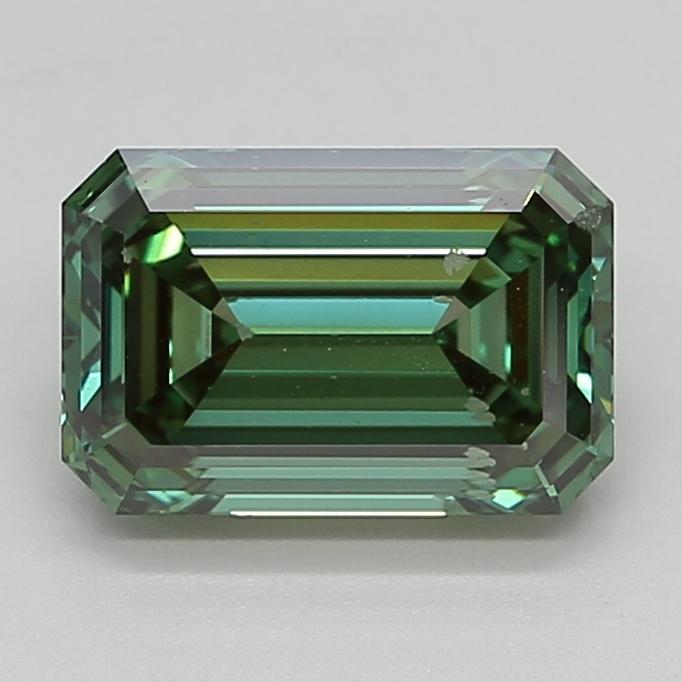3.07 Ct. Fancy Vivid  Green Emerald Lab Grown Diamond