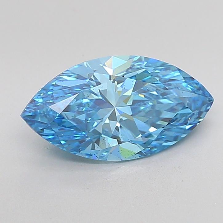 3.00 Ct. Fancy Vivid Blue Marquise Lab Grown Diamond