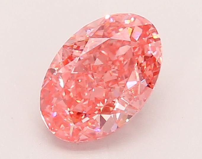 1.22 Ct. Fancy Vivid Pink Oval Lab Grown Diamond