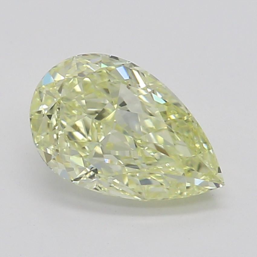 0.51 Ct. Fancy Light Yellow Pear Diamond