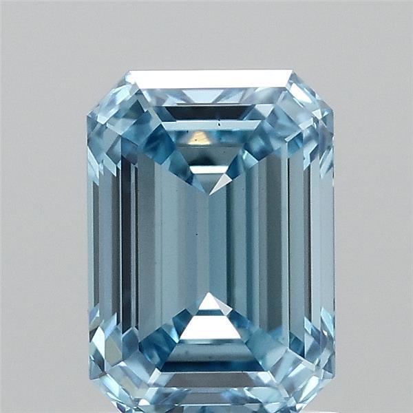 1.59 Ct. Fancy Vivid Blue Emerald Lab Grown Diamond