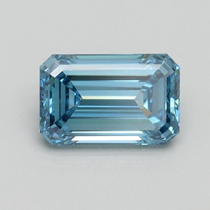 0.70 Ct. Fancy Vivid Blue Emerald Lab Grown Diamond