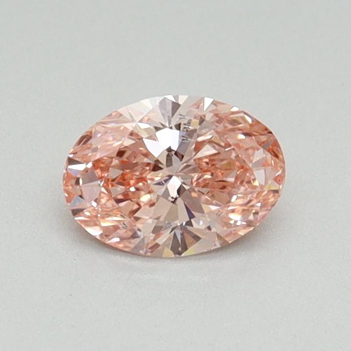 0.41 Ct. Fancy Vivid Pink Oval Lab Grown Diamond