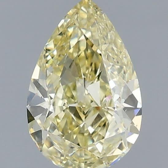 1.06 Ct. Fancy Intense Yellow Pear Lab Grown Diamond