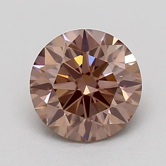 0.35 Ct. Fancy Light  Brown Round Lab Grown Diamond