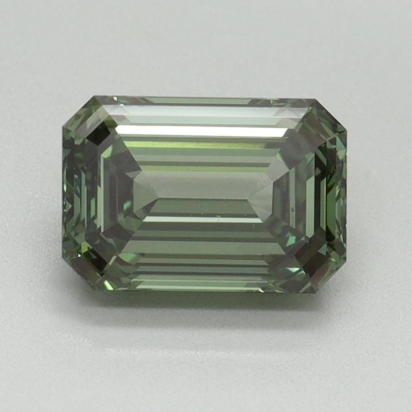 1.80 Ct. Fancy Vivid Pacific Green Emerald Lab Grown Diamond