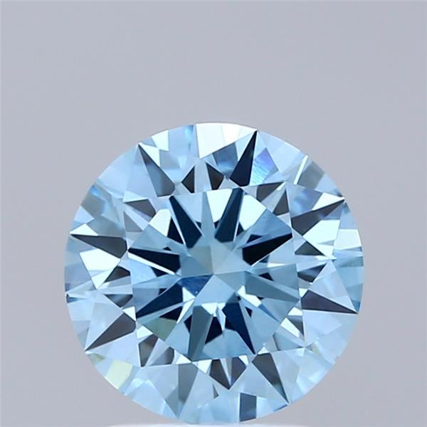 2.01 Ct. Fancy Vivid Blue Round Lab Grown Diamond