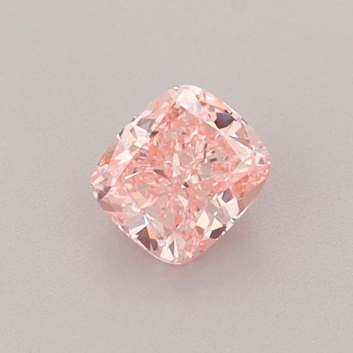 0.46 Ct. Fancy Vivid  Pink Cushion Lab Grown Diamond