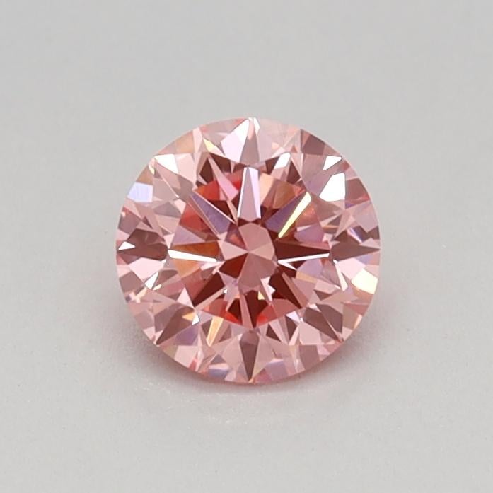 0.34 Ct. Fancy Vivid Pink Round Lab Grown Diamond