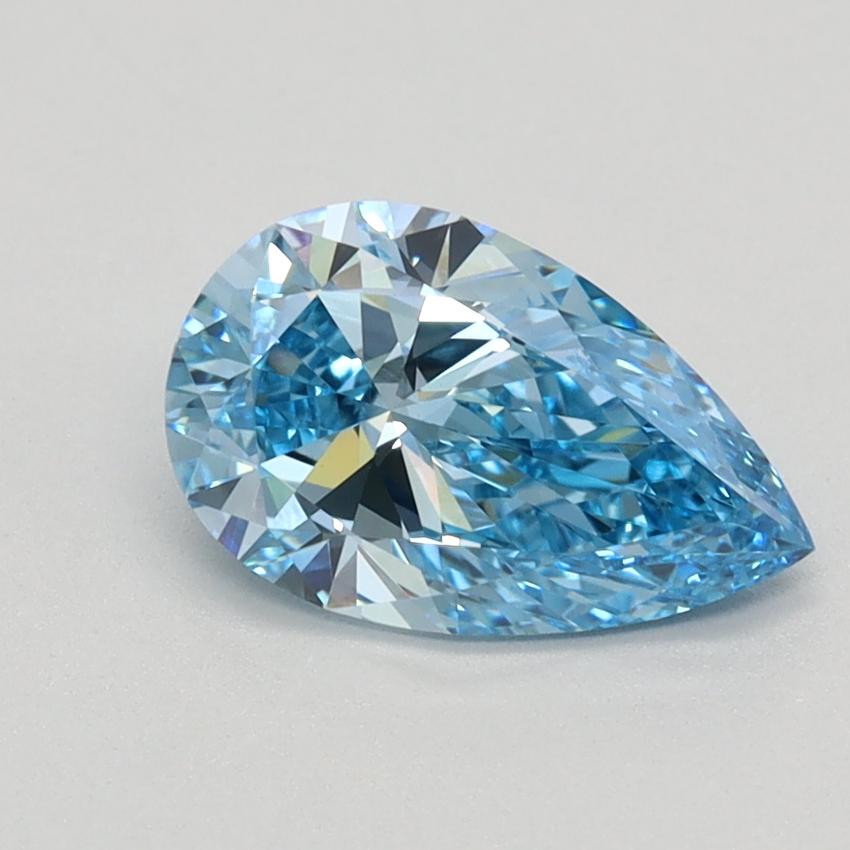 0.98 Ct. Fancy Vivid Blue Pear Lab Grown Diamond
