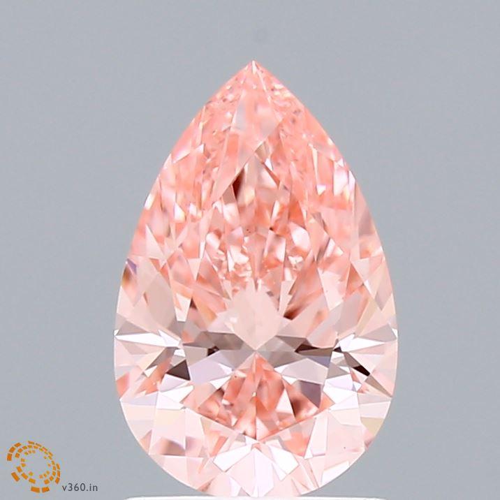 1.50 Ct. Fancy Vivid Pink Pear Lab Grown Diamond