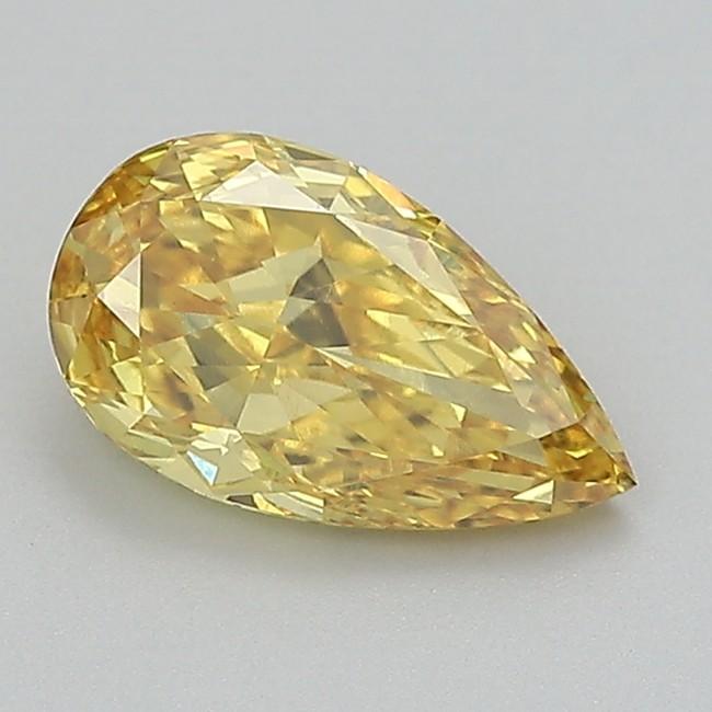 1.78 Ct. Fancy Vivid  Yellow Pear Lab Grown Diamond