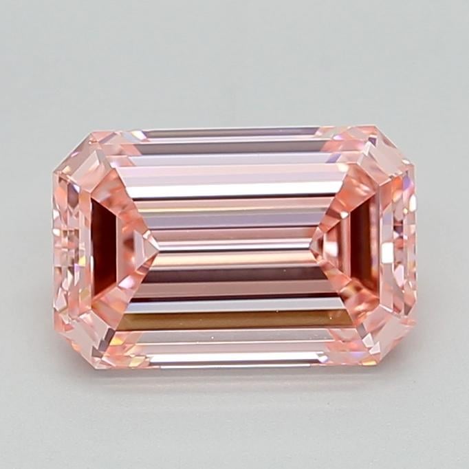 2.51 Ct. Fancy Vivid  Pink Emerald Lab Grown Diamond