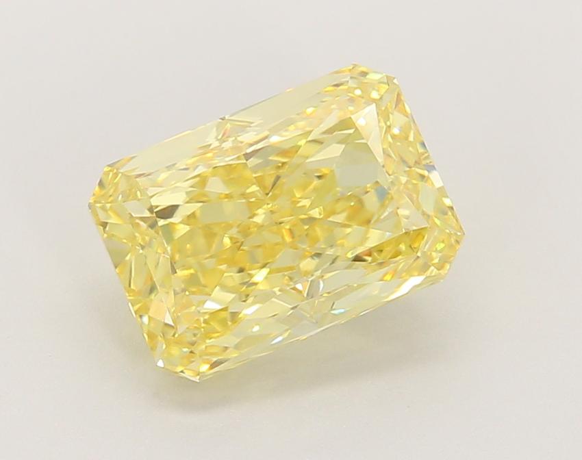 2.80 Ct. Fancy Vivid Yellow Radiant Lab Grown Diamond