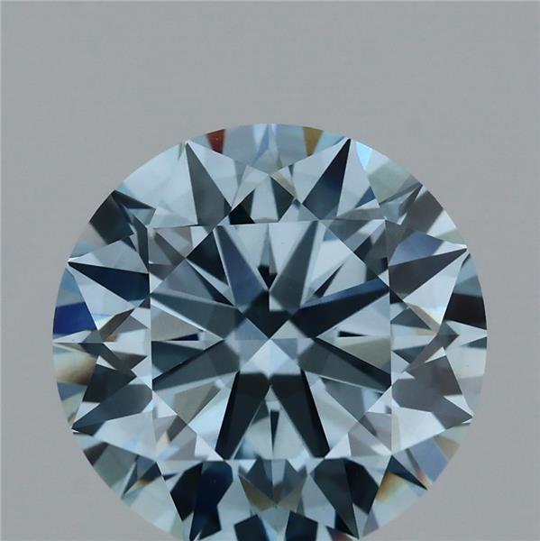 2.86 Ct. Fancy Vivid Blue Round Lab Grown Diamond