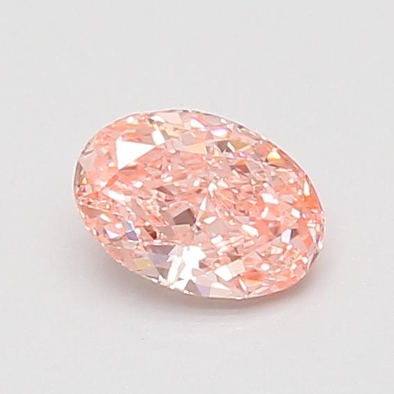 0.61 Ct. Fancy Vivid Pink Oval Lab Grown Diamond