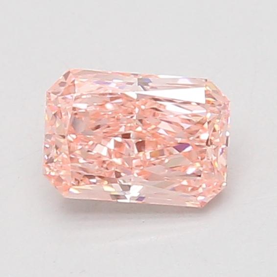 0.87 Ct. Fancy Vivid Pink Radiant Lab Grown Diamond