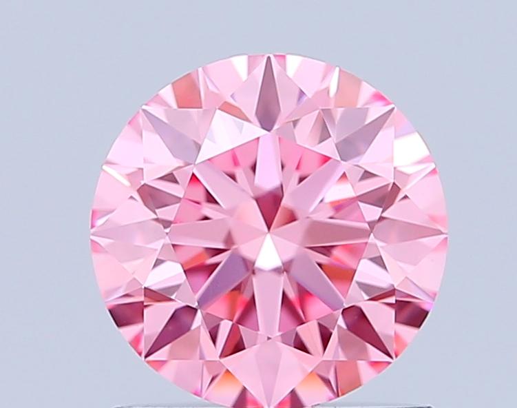 1.03 Ct. Fancy Vivid Pink Round Lab Grown Diamond