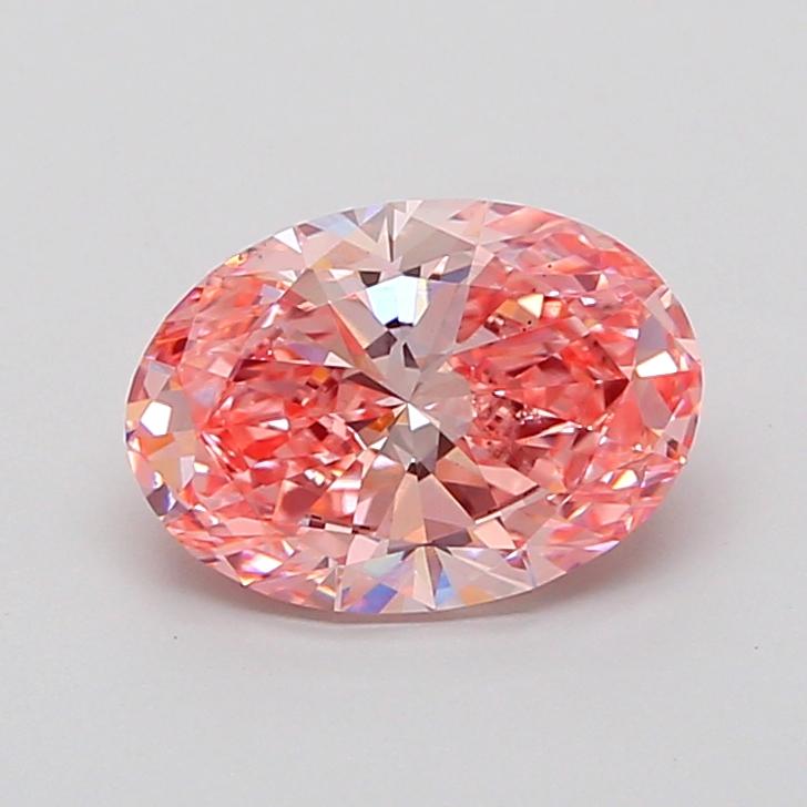 2.01 Ct. Fancy Vivid None Pink Oval Lab Grown Diamond