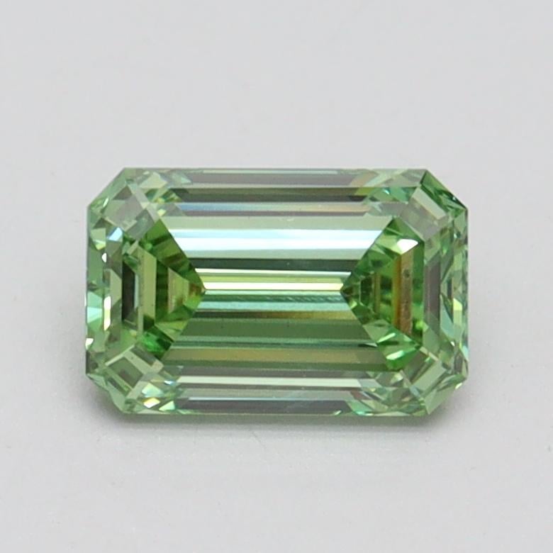 1.01 Ct. Fancy Vivid Pacific Green Emerald Lab Grown Diamond