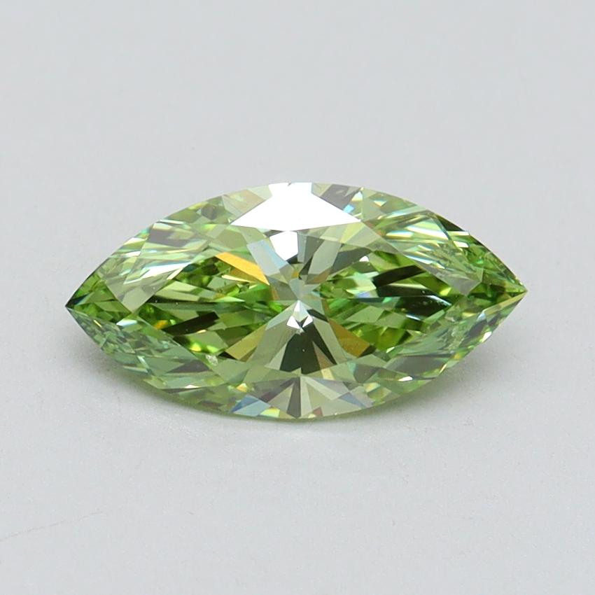 1.00 Ct. Fancy Vivid Green Marquise Lab Grown Diamond