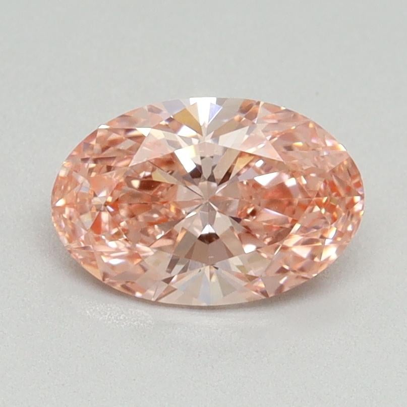 1.01 Ct. Fancy Vivid Pink Oval Lab Grown Diamond