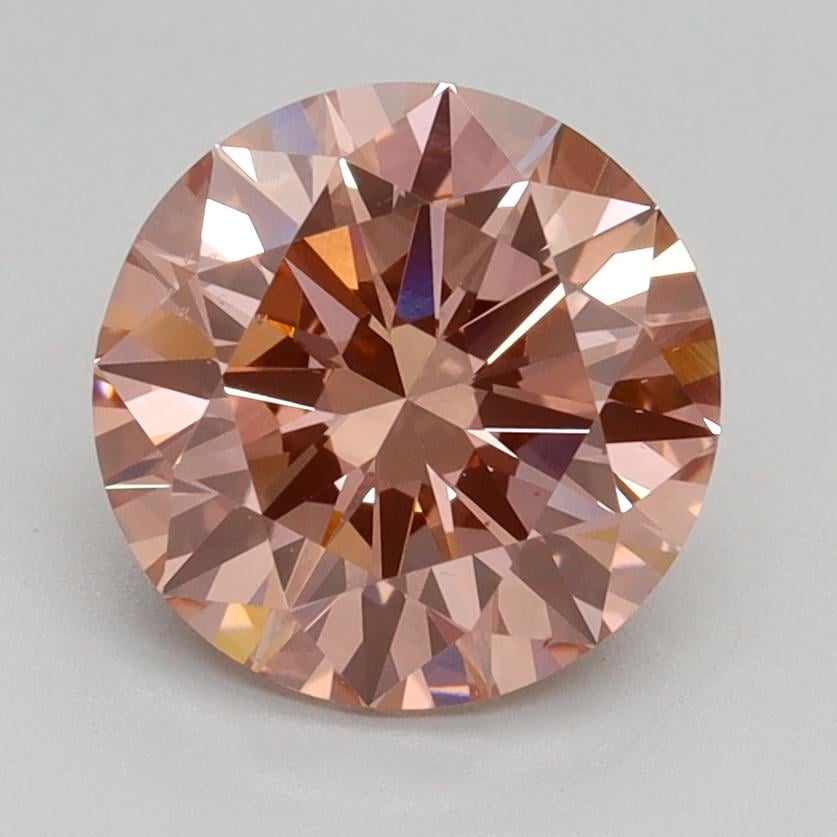 2.20 Ct. Fancy Intense Pink Round Lab Grown Diamond