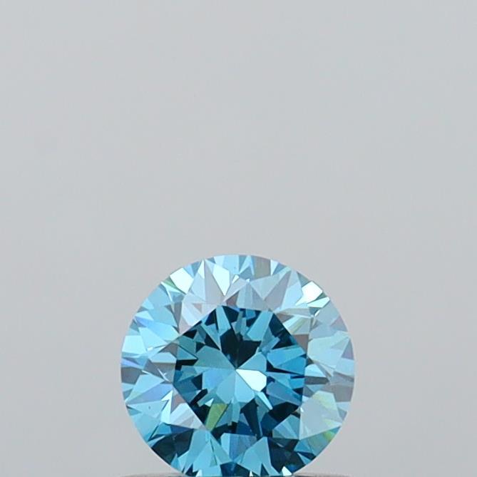 0.58 Ct. Fancy Vivid  Blue Round Lab Grown Diamond