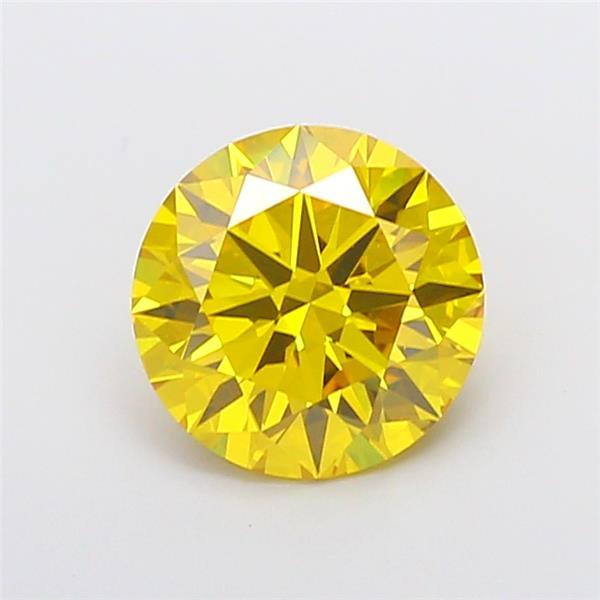 2.79 Ct. Fancy Vivid Yellow Round Lab Grown Diamond
