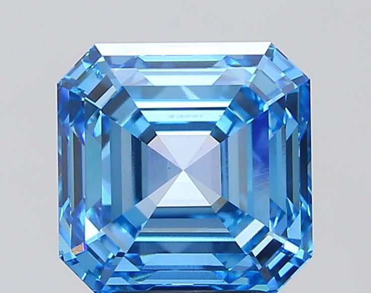 5.03 Ct. Fancy Vivid Blue Asscher Lab Grown Diamond