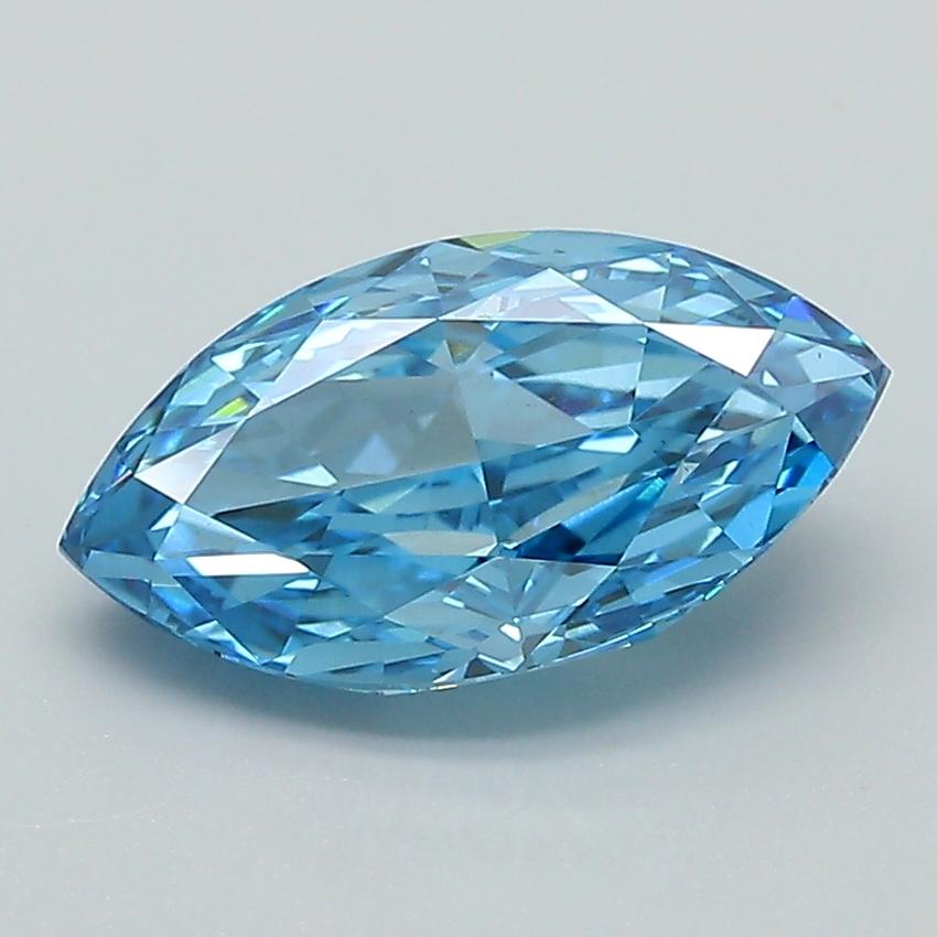 1.70 Ct. Fancy Vivid Blue Marquise Lab Grown Diamond