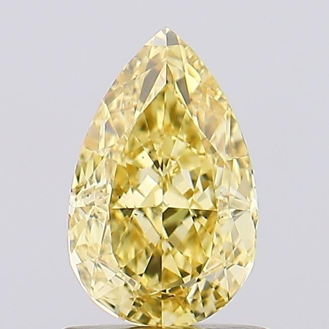 1.06 Ct. Fancy Intense Yellow Pear Lab Grown Diamond