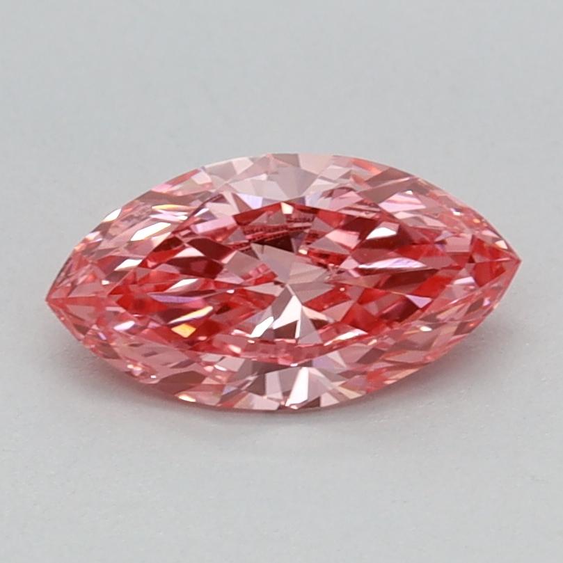 0.57 Ct. Fancy Vivid Pink Marquise Lab Grown Diamond