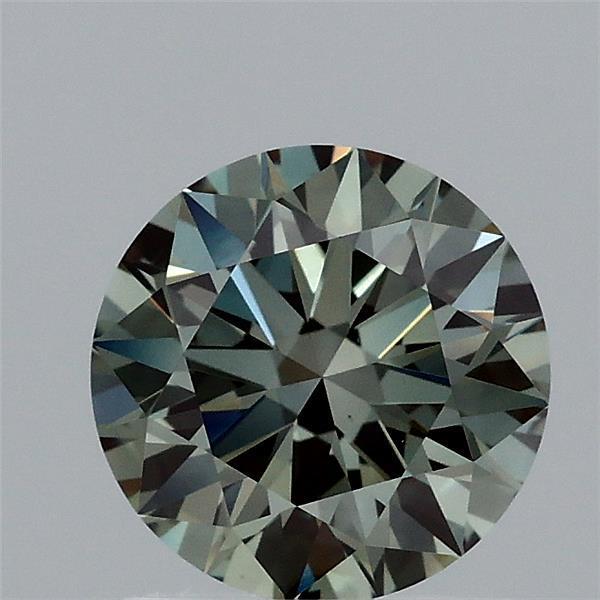 1.21 Ct. Fancy Vivid Green Round Lab Grown Diamond