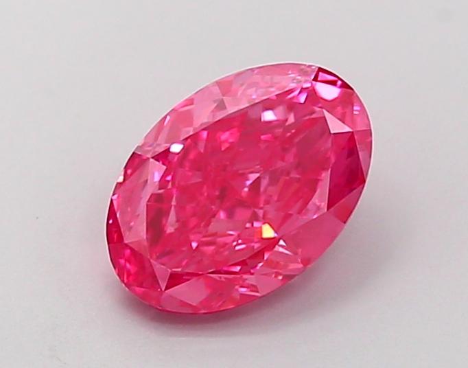 1.05 Ct. Fancy Vivid Pink Oval Lab Grown Diamond