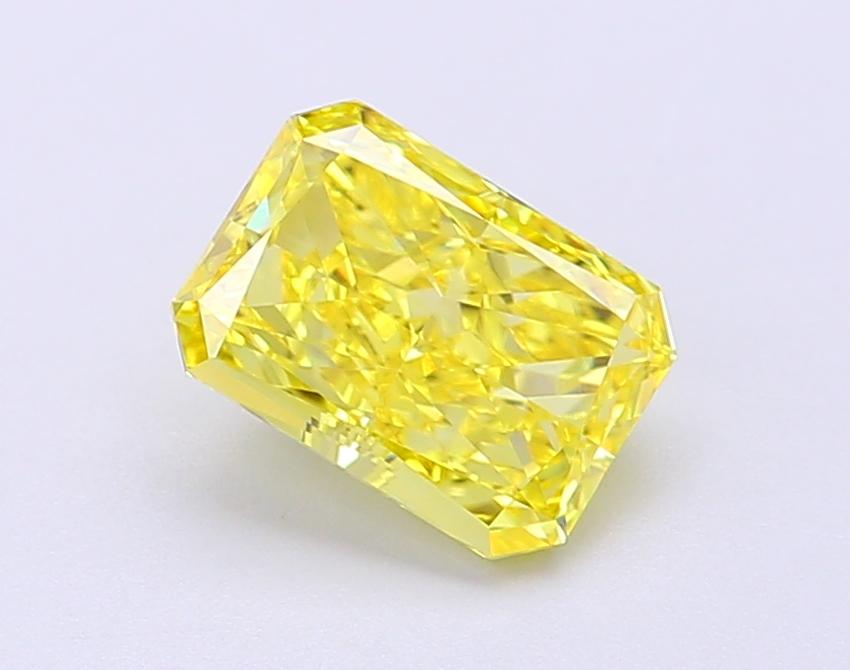 1.5 Ct. Fancy Vivid Yellow Radiant Lab Grown Diamond