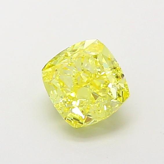 1.05 Ct. Fancy Fancy Yellow Cushion Lab Grown Diamond
