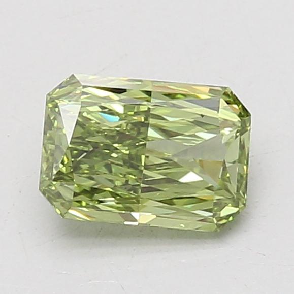 1.03 Ct. Fancy Vivid Green Radiant Lab Grown Diamond