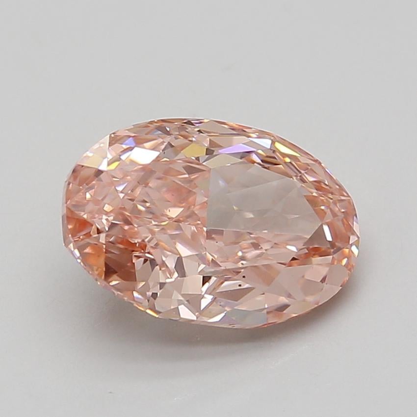 4.17 Ct. Fancy Vivid Pink Oval Lab Grown Diamond
