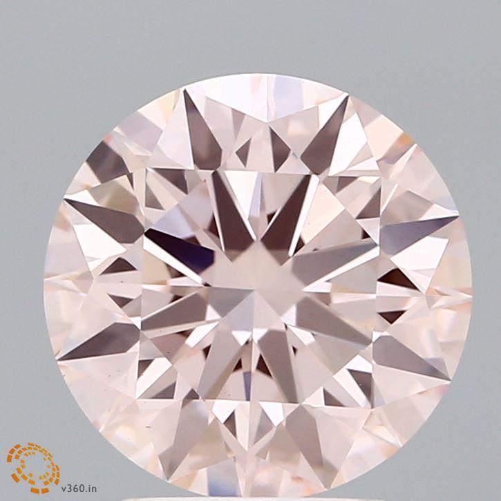 3.08 Ct. Fancy Intense Pink Round Lab Grown Diamond