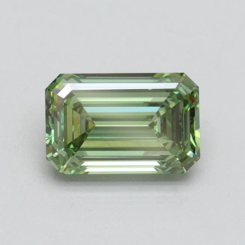 1.04 Ct. Fancy Vivid Pacific Green Emerald Lab Grown Diamond