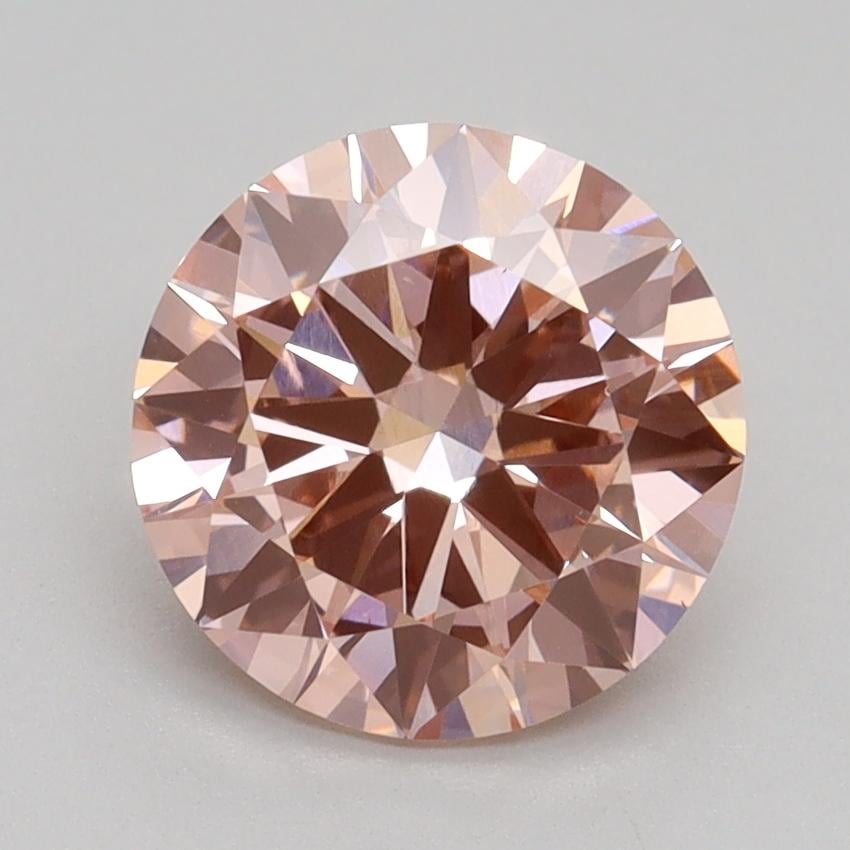 2.00 Ct. Fancy Intense Pink Round Lab Grown Diamond