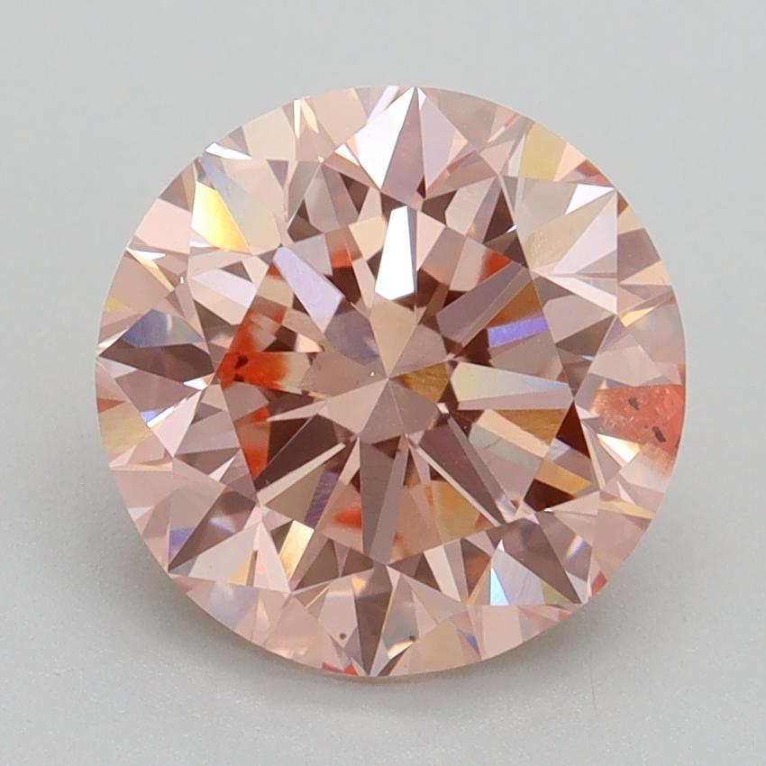 3.00 Ct. Fancy Intense Pink Round Lab Grown Diamond