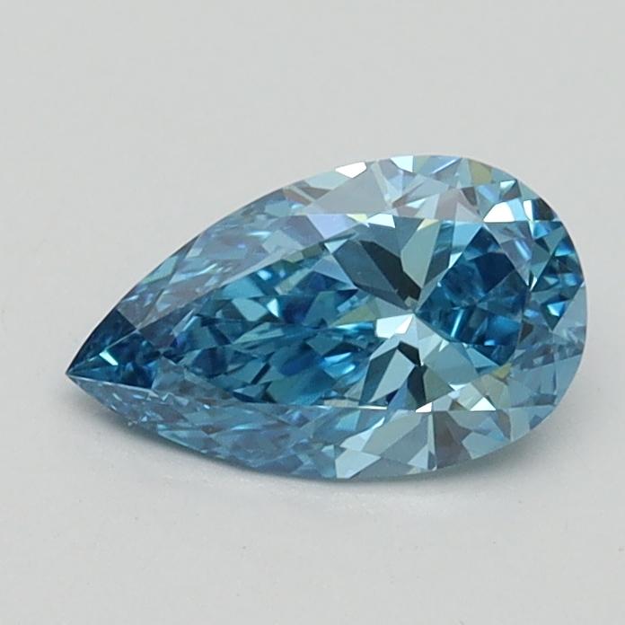 0.61 Ct. Fancy Vivid Blue Pear Lab Grown Diamond
