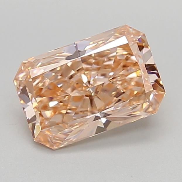 2.01 Ct. Fancy Intense Orangy Pink Radiant Lab Grown Diamond