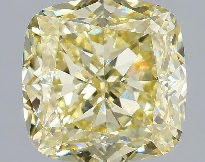 2.08 Ct. Fancy Yellow Cushion Lab Grown Diamond