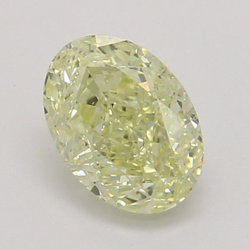 0.41 Ct. Fancy Light Yellow Oval Diamond