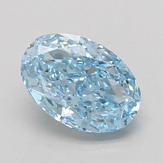 1.03 Ct. Fancy Vivid Blue Oval Lab Grown Diamond