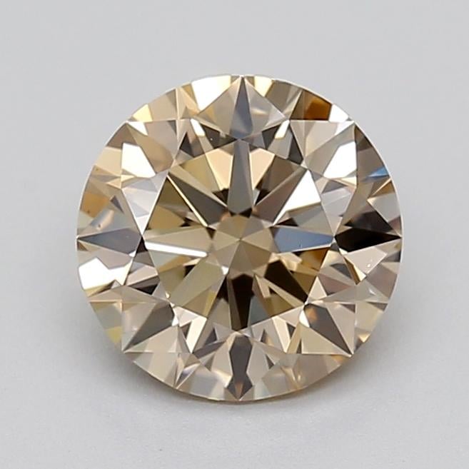 1.52 Ct. Light  Brown Round Lab Grown Diamond