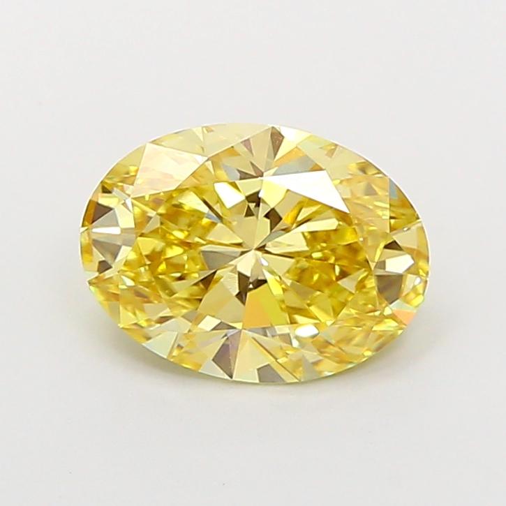 2.09 Ct. Fancy Intense Yellow Oval Lab Grown Diamond